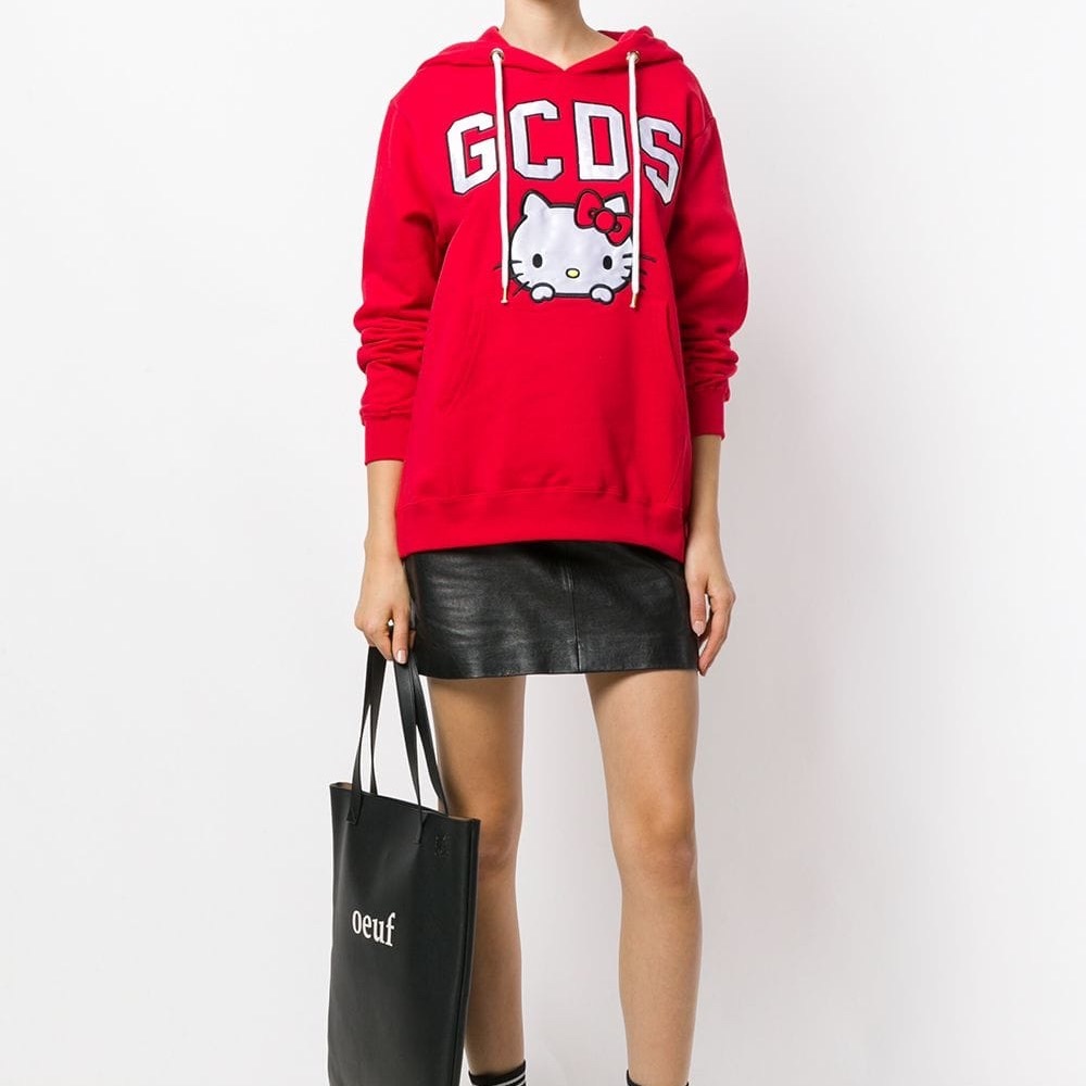 GCDS x Hello Kitty logo Hoodie